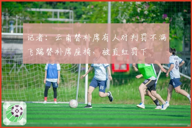 记者:云南替补席有人对判罚不满飞踹替补席座椅,被直红罚下